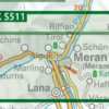 Merano és környéke, Meran und Umgebung turistatérkép