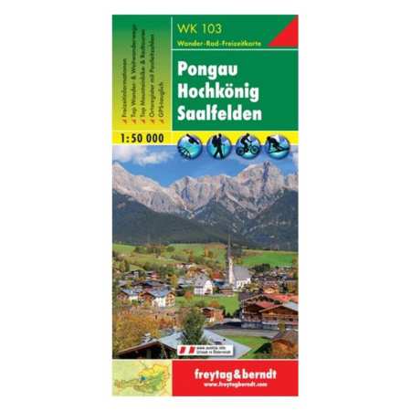 Pongau, Hochkönig, Saalfelden turistatérkép