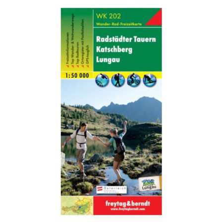 Radstädter Tauern, Katschberg, Lungau turistatérkép