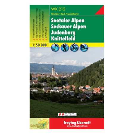 Seetaler Alpen, Seckauer Apen, Judenburg, Knittelfeld turistatérkép