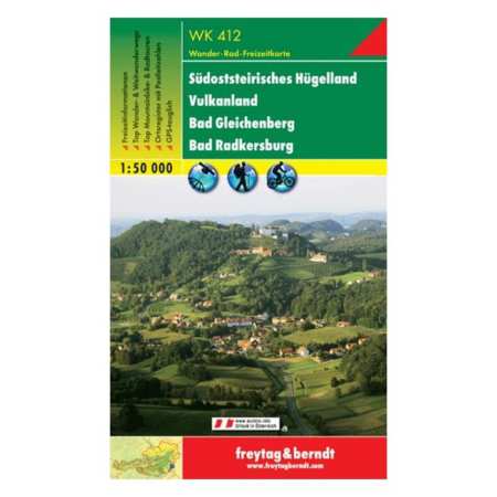 Südsteirisches Hügelland, Vulkanland, Bad Gleichenberg, Bad Radkersburg turistatérkép
